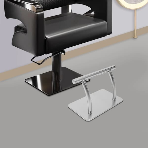 Frisörstol Fotstöd, Hållbart Rostfritt Stål, Ergonomisk Design,Silver