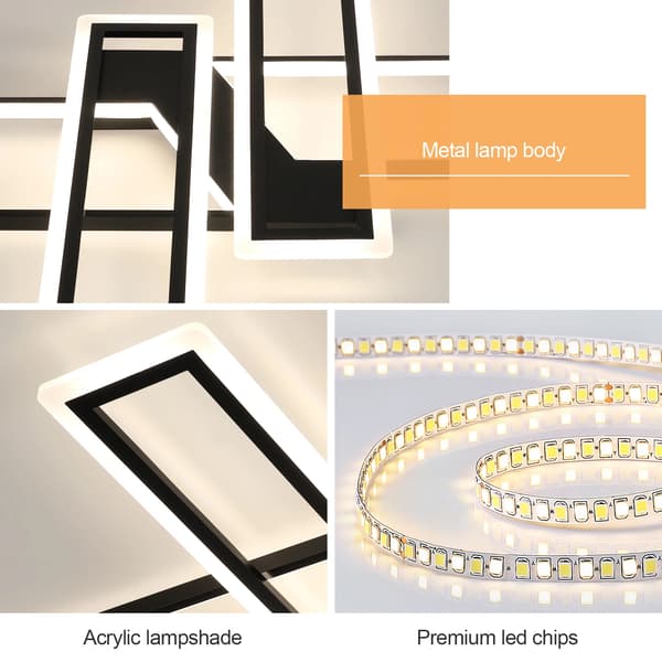 Loftlampe, Moderne Design, Energi Effektiv LED,sort