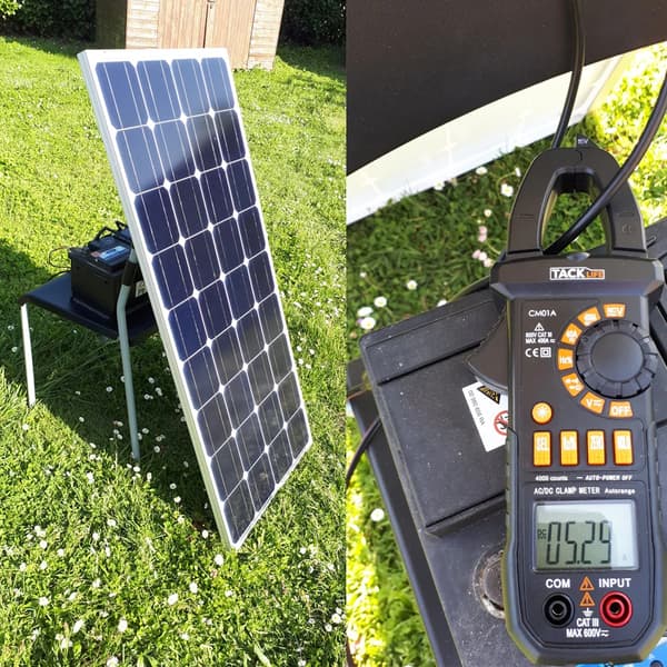 Solpanel, 100W effektkapacitet, monokristallin teknik,100W