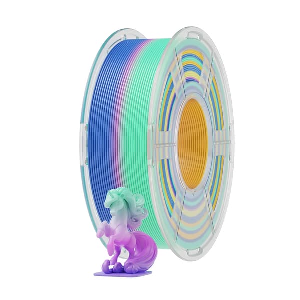 3D-printer filament, regnbuefarveovergange, miljøvenligt PLA-materiale,Regnbue