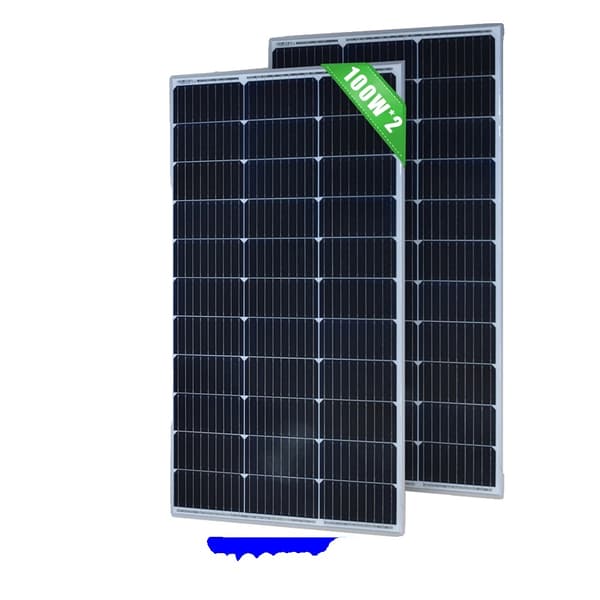 Solpanel, Høj Effektivitet, Holdbart Design,2PCS 100W
