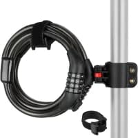 Tyverisikring, 12mm Tykk Kabel, 125cm Længde,sort