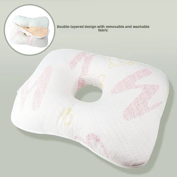 Ørepiercing Pude, Ergonomisk Design, Bærbar Komfort,39x28x6cm-e, MULTI