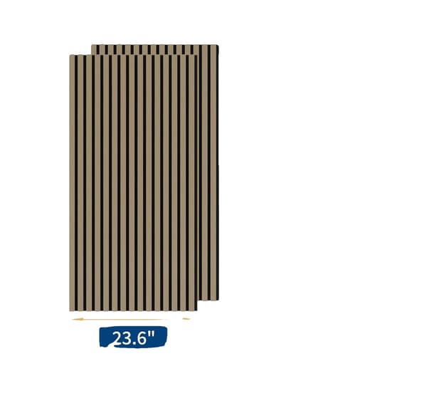Akustikpaneler, Trämaterial, Stilren Design,2PCs 120x60cm