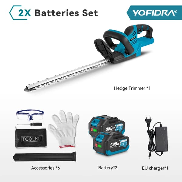 Elsax, dubbelbladsfunktion, trådlös bekvämlighet, 2 batterier