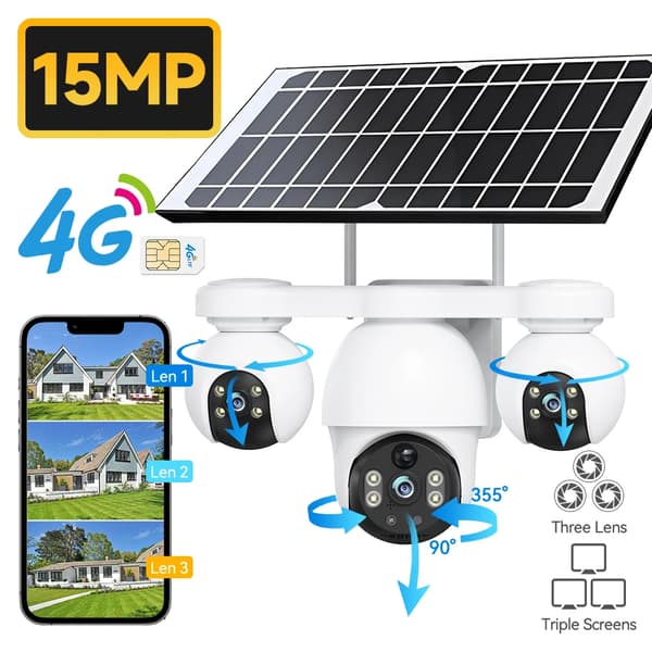 IP-kamera, solenergi, nattseende,4G Kamera