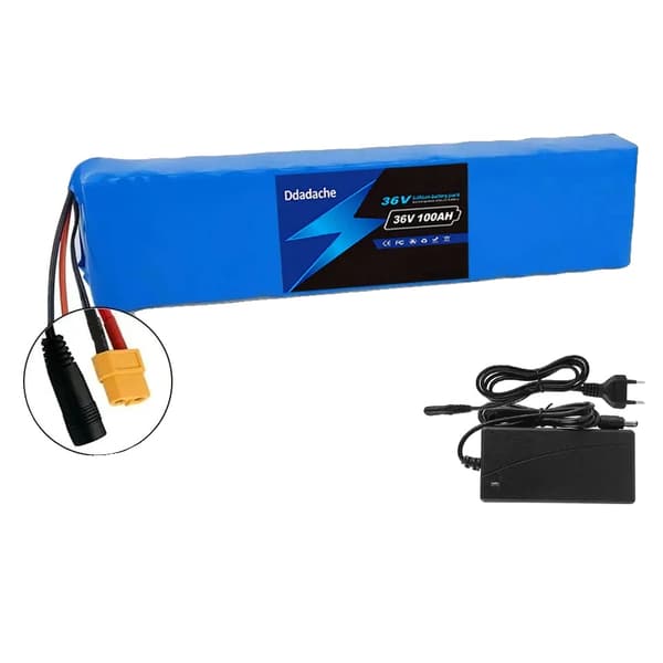 Elfordonsbatteripack, 100 Ah kapacitet, BMS-skydd,XT60-DC