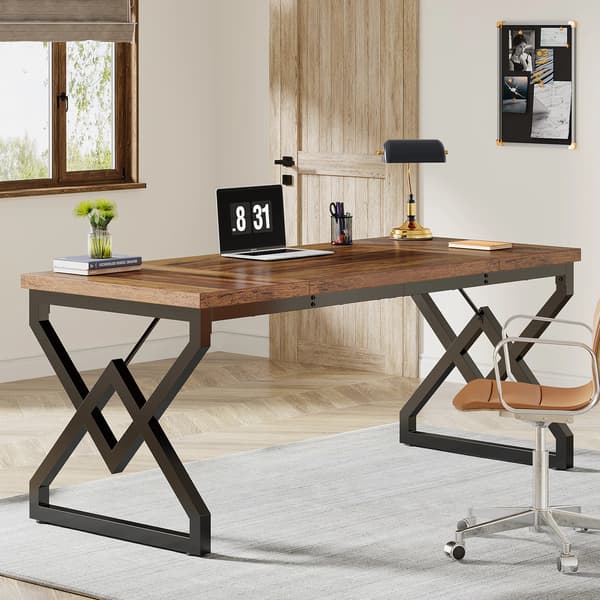 Direktør skrivebord, moderne design, holdbar konstruktion,Brun