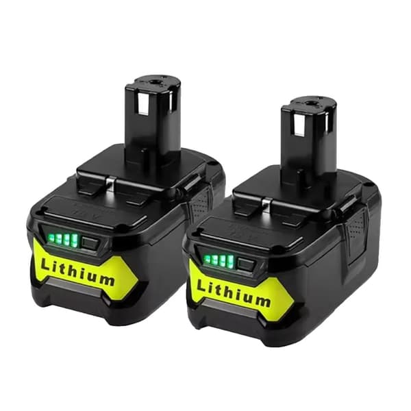 Erstatningsbatteri, 18V, 6000mAh kapacitet,6000mAH-2PCS