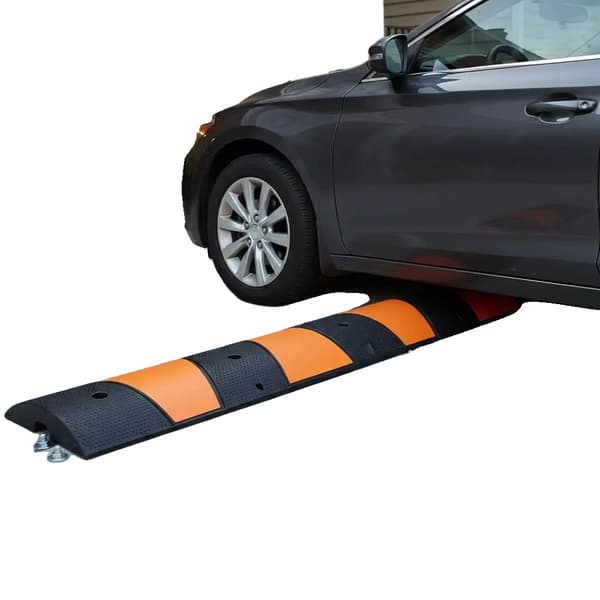 Kabelskyddsramp, 2 kanaler, kraftigt gummi, armégrön
