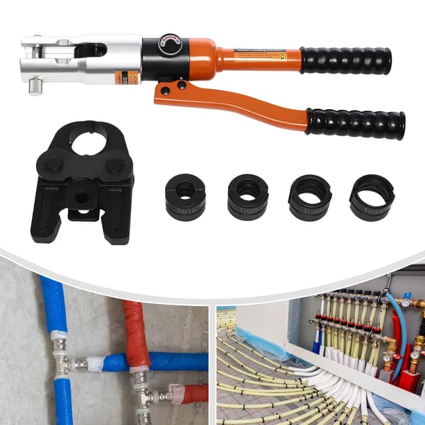 Krympetang, Ergonomisk Greb, 10 Ton Maksimal Kraft,sort