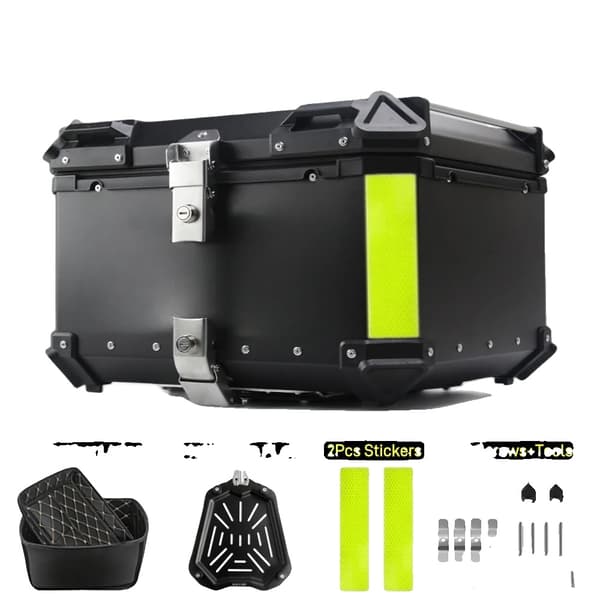 Top Case, Universell Passform, Vattentät Design,65L-Svart