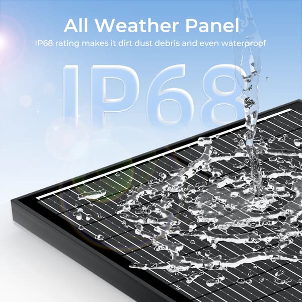 Solpanel, Monokristallint Kisel, 100W Prestanda,100W x 1