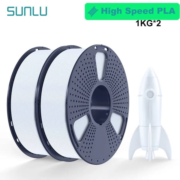 3D-printer filament, AntiString-design, høj fluiditet,HS- PLA Hvid