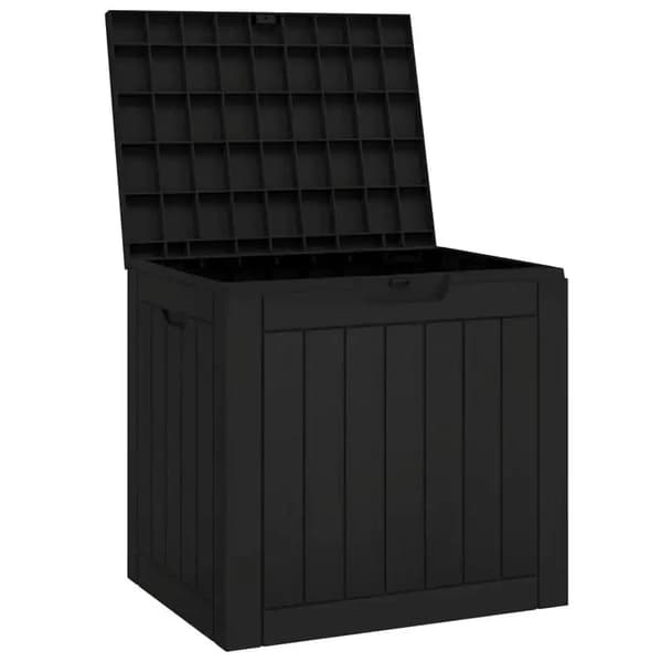 Opbevaringsboks, Holdbar Polypropylen, Udendørs Brug,sort