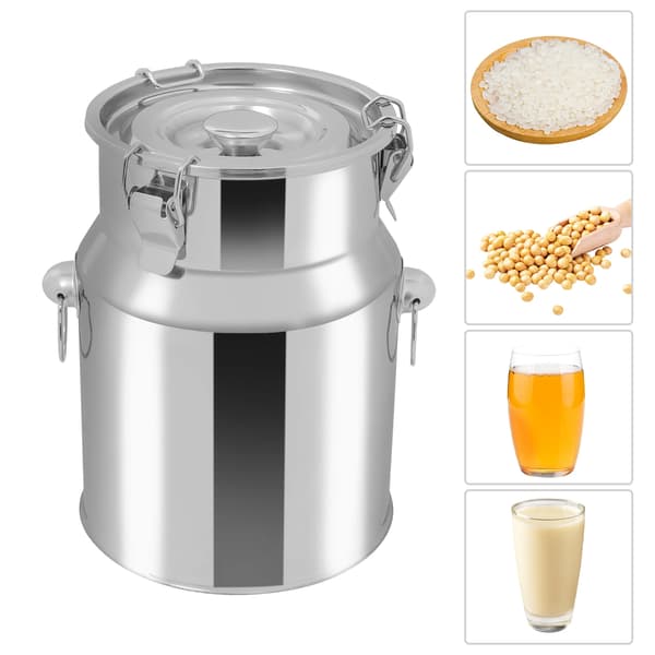 Mjölkkan, 5L kapacitet, läckagesäker design,Silver