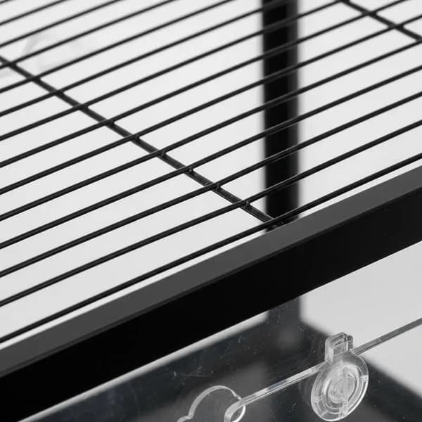Hamsterbur, Transparent Design, 360-Graders Utsikt, Armégrön