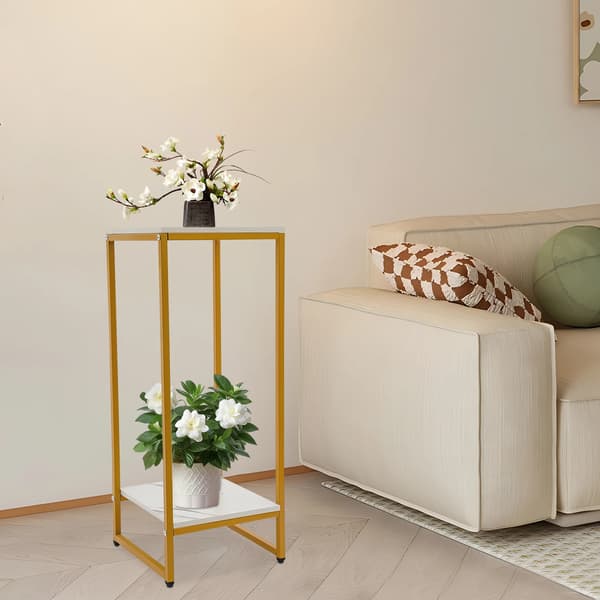 Blomställ, Metallväxtställ, Två-nivådesign,Guld