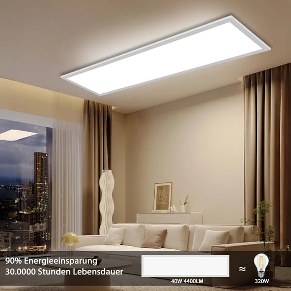 Loftlamper, Dæmpbare LED, Fjernbetjeningsfunktion,40w, ændrebar