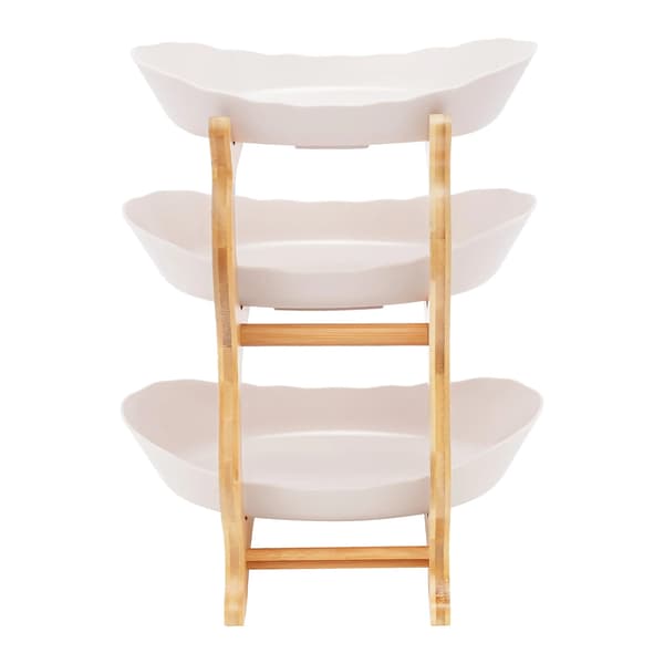 Frugtskål, Yuanbao Design, 3-lags Konstruktion,træ Beige
