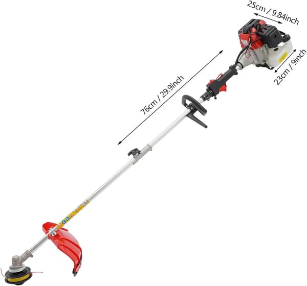 Havetrimmer, Benzindrevet, Multifunktionelt Værktøj,sort