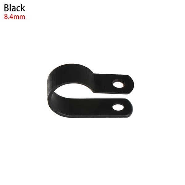 Kabelklämma, Nylonmaterial, 100 Stycken,8.4mm svart