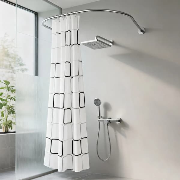 Bruseforhængsstang, U-formet design, ingen boring installation,GRÅ