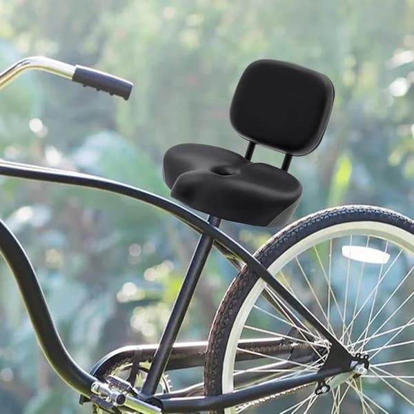 Tricycle Sæde, Ergonomisk Design, Høj Belastningskapacitet,sort
