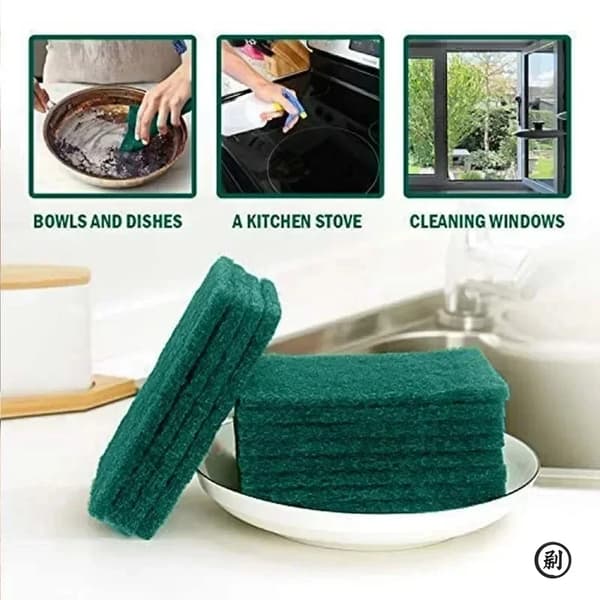 Skrubbriketter, Repfria, Mångsidig Användning,Grön, 30pcs