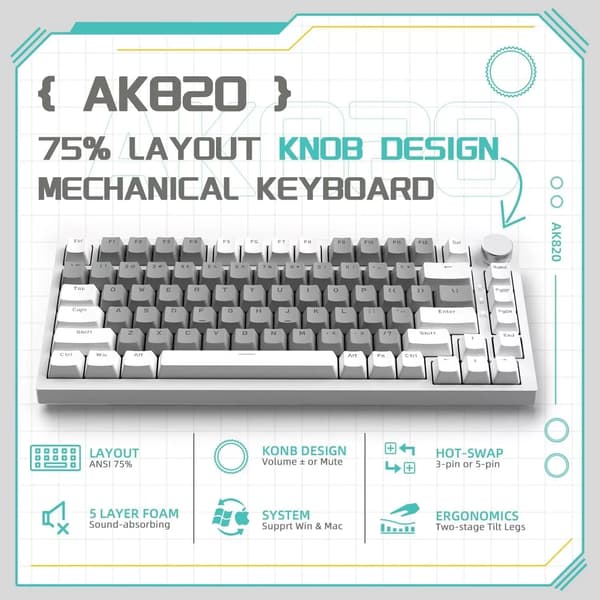 Trådlös Esports Mus, Bluetooth Tri-Läge, Ergonomisk Design,Gul switch vit