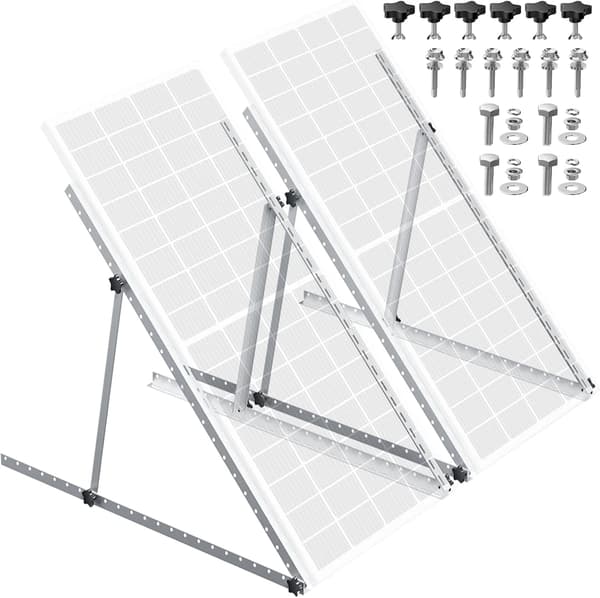 Solpanelfäste, Justerbar Lutning, Kraftigt Stöd,45 IN 2 Set