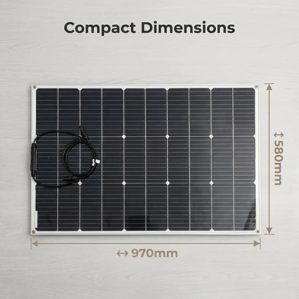 Solpanel, Lätt Design, Hög Effektivitet,1st 100w panel