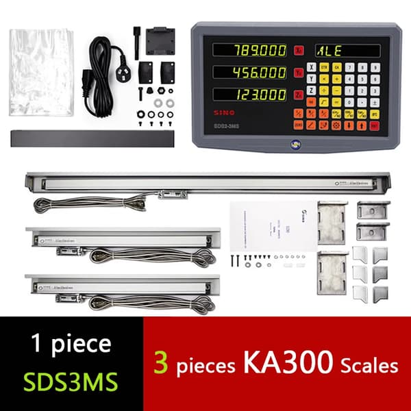 DRO Kit, 3-axlig installation, högprecisionsmätning,DRO-3PCS KA300