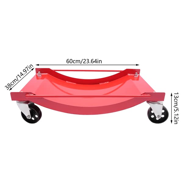 Bil Däck Trolley Dolly, Tungt, Lätt Rörlighet,Röd