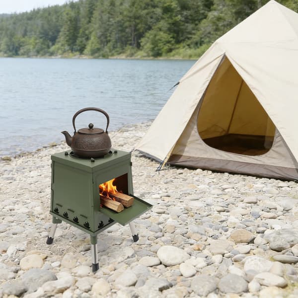 Campingkomfur, Bærbart Design, Multifunktionelle Egenskaber,Grøn