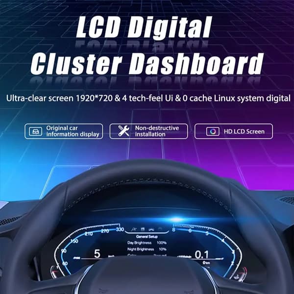 Speedometer, 12,3 Tommer Digital Skærm, Plug and Play Interface,E87 NE Carplay