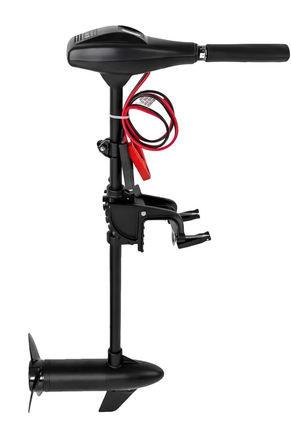 Elektrisk påhængsmotor, 40lbs thrust, 8-trins kontrol,sort