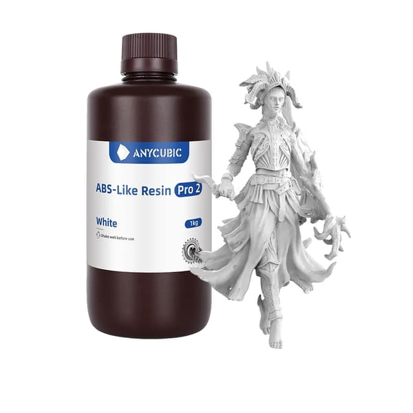 3D Resin, Snabb UV-härdning, Hög precision, ABS Pro2 Vit-1kg