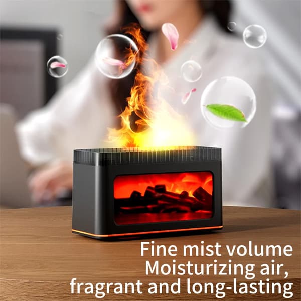 Mini Takka Aroma Diffuser, Sisäilman Kostutus, Värikäs Valaistus,musta