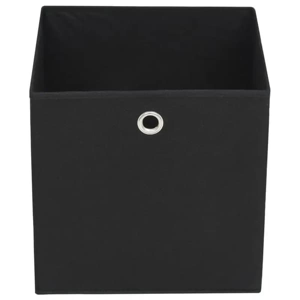 Opbevaringskasser, Stabelbare, Holdbart Materiale,Sort