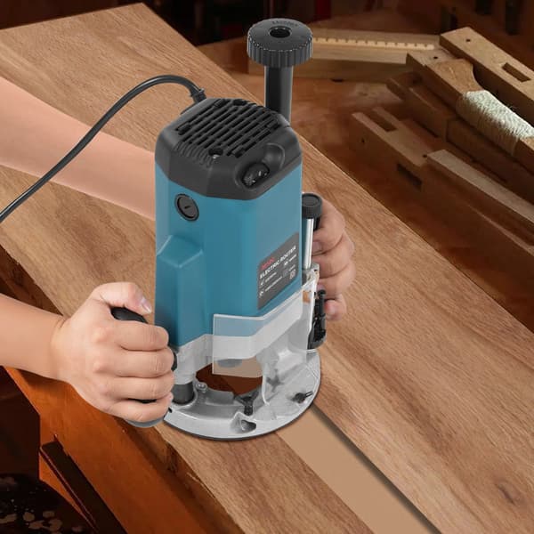 Trimmer Router Værktøj, 6 Variable Hastigheder, Kompakt Design,Blå