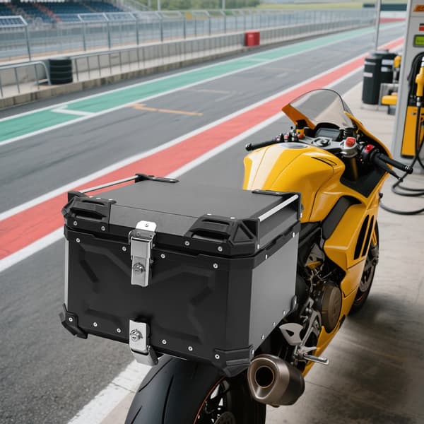 Motorcykeltrunk, Vandtæt, Stor Kapacitet,sort
