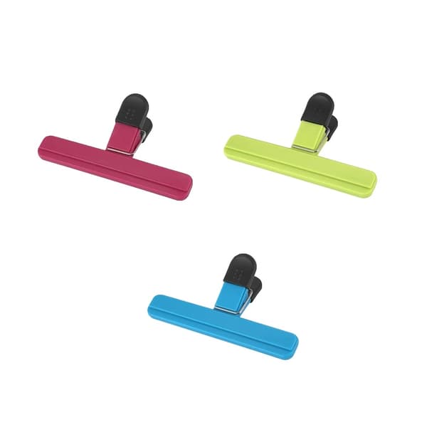 Påseklämmor, Lätt Grepp, Miljövänlig Design,L - 3Pcs