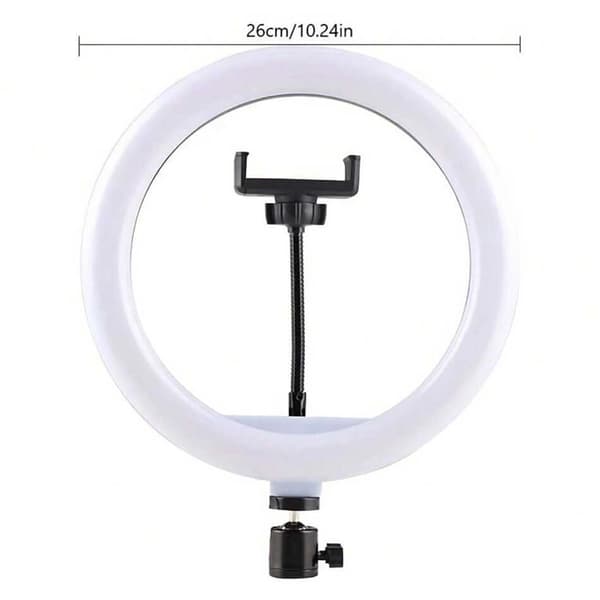 LED Ring Light, 26 cm diameter, DC strømkilde, 5600 K farvetemperatur, bi-farve version, CE certificering