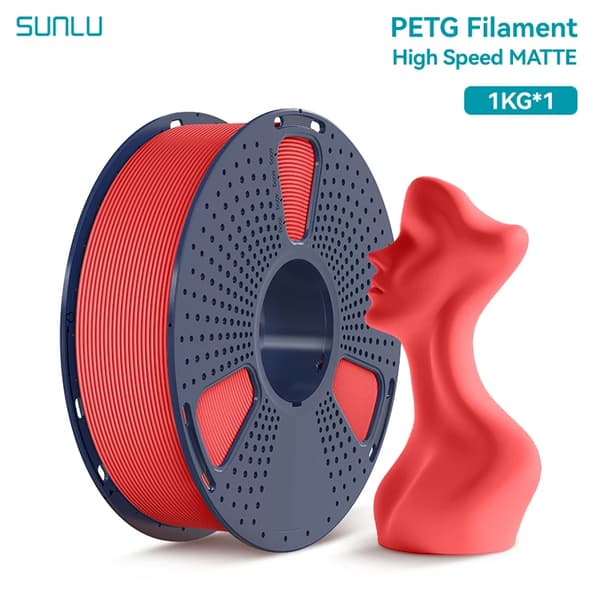 3D-utskrift filament, hög hastighet prestanda, matt yta,Röd