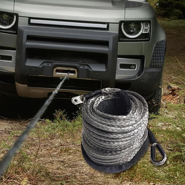 Vinsjkabel, Heavy Duty, 10,5T Styrke,GRÅ