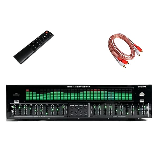 Grafisk Equalizer, Bluetooth Aktiverad, Digital Ljuddecoder,grön, 220 V