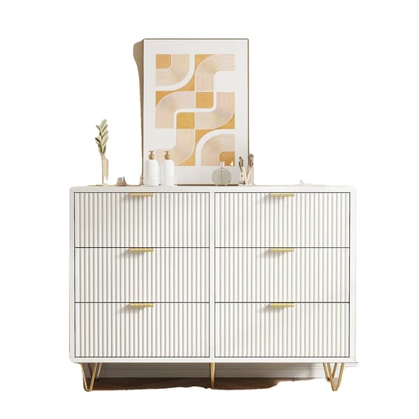 Kommode, Moderne Design, Rummelig Opbevaring,Hvid  100 x 34 x 73 cm