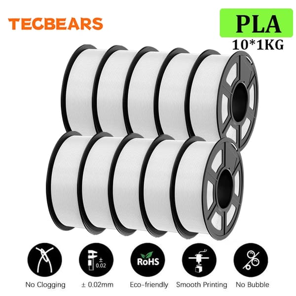 3D-skrivarfilament, PLA-material, biologiskt nedbrytbart,PLA 10WT