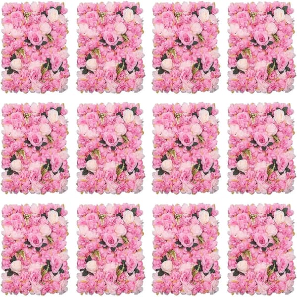 Blomster Væg Baggrund, Ideel til Bryllupper, Alsidig Dekoration til Begivenheder,Pink